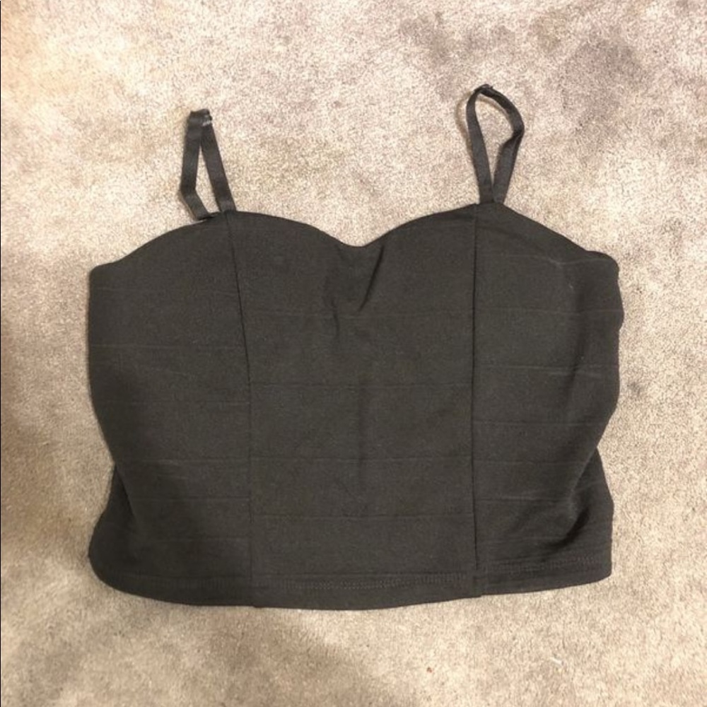 Black crop top